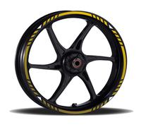 Adesivi Cerchi Moto racing wheels kit completo 2 ruote 17 Pollici Strisce RT0016
