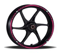 Adesivi Cerchi Moto racing wheels kit completo 2 ruote 17 Pollici Strisce RT0016
