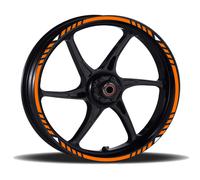 Adesivi Cerchi Moto racing wheels kit completo 2 ruote 17 Pollici Strisce RT0016