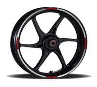 Adesivi Cerchi Moto racing wheels kit completo 2 ruote 17 Pollici Strisce RT0017