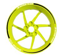 Adesivi Cerchi Moto racing wheels kit completo 2 ruote 17 Pollici Strisce RT007