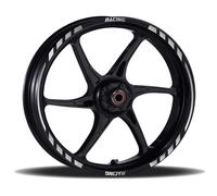 Adesivi Cerchi Moto racing wheels kit completo 2 ruote 17 Pollici Strisce RT009