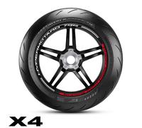 Adesivi cerchi ruote Hypermotard 796 Ducati racing wheel motorcycle rims rim