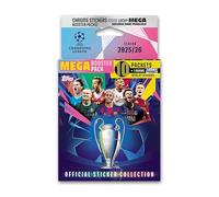 Adesivi Champions League 25/26 - Mega Booster Pack (contiene 67 adesivi).
