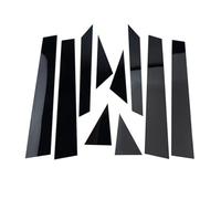 adesivi colonne BC Compatibile Con Hyundai Per Sonata 2011 2012 2013 2014 10 Pezzi Adesivi Esterni Montanti Auto Copriporta E Finestrini Nero Lucido