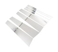 adesivi colonne BC Compatibile Con Pilot Per Ridgeline 2016 2017 2018 2019 2020 2021 2022 Kit Di Rivestimento Finestrini E Porte Con Montanti Adesivo Decorativo Esterno(Silver)