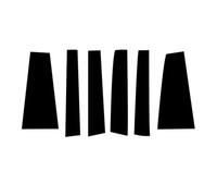 adesivi colonne BC Compatibile Con Toyota Per Highlander 2014 2015 2016 2017 2018 2019 Set Di 6 Copri Montanti Per Portiera E Finestrini Colore Nero Lucido