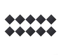 Adesivi colorati antiscivolo per piastrelle per pavimenti, 10 pezzi, tappeti patchwork rimovibili per la decorazione della casa (nero)