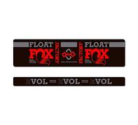 Adesivi compatibili con ammortizzatore bici Fox Float DPS 2020 (Rosso)