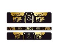 Adesivi compatibili con ammortizzatore bici Fox Float formance DPS EVOL 2021 (Cromato Oro)