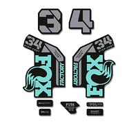 Adesivi compatibili con forcella bici Fox 34 Factory Step Cast 2022 (Menta)
