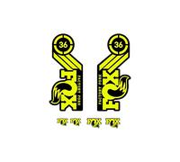 Adesivi compatibili con forcella bici Fox Factory Fork 36 29'' (Giallo Fluorescente)