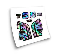 Adesivi compatibili con la forcella per bici Fox 38 Heritage Collection 2021