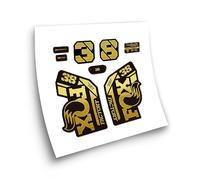 Adesivi compatibili con la forcella per bici Fox 38 Heritage Collection 2021