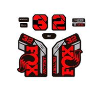 Adesivi compatibili con le forcelle per bici Fox 32 Heritage Collection 2021 (Rosso)
