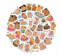 Adesivi con Capibara per Bottiglie d'Acqua e Laptop - Favors e Decorazioni a Tema Capibara, Adesivi in Vinile Impermeabili - Capybara Stickers