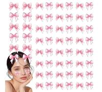 Adesivi con fiocco temporanei, adesivi con fiocco per il corpo,30 decalcomanie temporanee per il corpo con fiocco rosa - Matrimonio Divertenti Body Art Decorazioni per la pelle Laptop Tazze Decalcoman