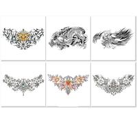 Adesivi Con Immagini Di Grandi Dimensioni Per Tatuaggi Sul Petto, Sulla Schiena, Sulle Ali E Adesivi Sulla Schiena. 190 * 320mm A201