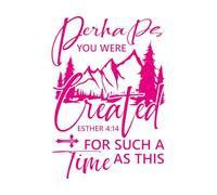 Adesivi con scritte forse sei stato creato 57.6x82.4cm Non danneggia la superficie della parete Rosa Rossa