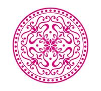 Adesivi con scritte Il popolo europeo classico circolare circonda l'antico impero greco e romano 54.6x54.6cm Decorazione carrozzeria auto Rosa Rossa