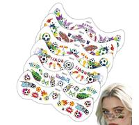 Adesivi con volti festivi - Decalcomanie con volti rimovibili autoadesivi, gioielli per voltis festival attaccati su alternativa al trucco glitterato | Gemme decorative per il viso sicure per la pelle