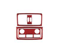 Adesivi Console Centrale Auto Per 5 Per Serie Per E60 2004-2010 Accessori Fibra Carbonio Interni Auto Scarico Vent Pannello Rivestimento Cornice Copertura Decor Adesivi(Style B(Red))