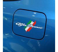 Adesivi Coperchio Serbatoio Carburante Auto Per Alfa Romeo 159 Giulietta Giulia 147 156 166 Mito Stelvio GT Sportiva Accessori Styling Auto (White)