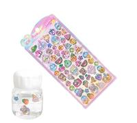 Adesivi creativi 3D | Adesivo 3D | Adesivo decorativo emergente: adesivi carini per bambini, ragazze e bambini, album di ritagli, custodie per telefono, bottiglie d'acqua, computer Po