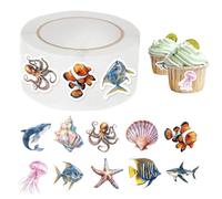 Adesivi Creature Marine 500 Pezzi Cute Autoadesivi Fai Da Te Decorazione