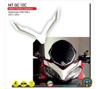 Adesivi cupolino becco DUCATI Multistrada 1200 1200S 2013 / 2014 italy DU QC 10B