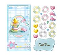 Adesivi da costruzione 3D impilabili, riutilizzabili, artistici, lucidi | Adesivi in cristallo goffrato per scrapbooking, decorazione della casa, decorazioni laterali e come ricompensa in classe