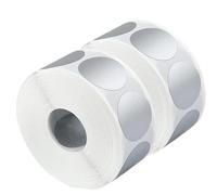 Adesivi da grattare 1200 pezzi Etichette adesive di forma rotonda Oro Argento Fai da te fatti a mano for giochi Etichette adesive da grattare Articoli for feste for fai da te(Silver)