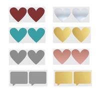 Adesivi da grattare 200 pezzi 70x80mm Adesivo da grattare Cuore d'amore Grigio oro for adesivi adesivi Attività for feste fai da te(77x72mm Gold)