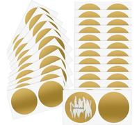 Adesivi da grattare 300 pezzi Adesivi antigraffio for giochi a sorpresa Adesivo da grattare Oro for carte regalo Giochi di società Carte della lotteria for fai da te(Gold)