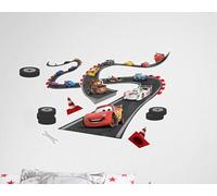 Adesivi Da Muro Per Auto Set Decalcomanie Disney Pista Ragazzo Camera 50x70 Cm