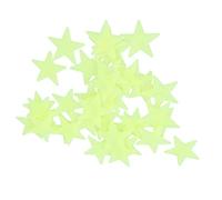 Adesivi da parete 3D a forma di stelle fosforescenti, 100 pezzi, adesivi da parete in plastica fluorescenti, per camera dei bambini, camera da letto, soffitto, decorazione per la casa