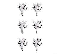 Adesivi da parete a specchio a forma di farfalla, 6 pezzi, in acrilico, per un'elegante decorazione per la casa in camera da letto, sala da pranzo e altro ancora