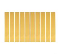 Adesivi da parete a specchio in acrilico a striscia lunga, set da 10 pezzi, design a mosaico, per soggiorno, camera da letto, decorazione della casa, 5 x 50 cm, argento, oro, nero (oro)