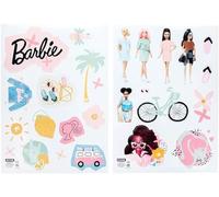 Adesivi da Parete Barbie Decorazioni Riutilizzabili Ufficiali per Camera, Con Amiche Iconiche, Lettere, Abbigliamento, & Accessori