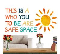 Adesivi da parete con citazioni ispiratrici - This is a Safe Space to Be Who You are Wall Art | This is A Safe Space to Be Who You are Wall Art Home Wall Art
