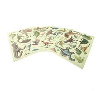 Adesivi da parete con dinosauro che si illuminano al buio, 4 fogli di adesivi in PVC per la decorazione della stanza dei bambini con facile applicazione su superfici lisce