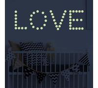 Adesivi da parete fluorescenti fluorescenti in PVC, rotondi, set fai da te per migliorare l'atmosfera della stanza dei bambini e stimolare l'immaginazione