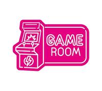 Adesivi da parete Gioco Sala giochi Slot Machine Gamer 36x52,3cm È possibile modificare e aggiungere informazioni Piccolo RoseRed