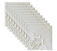 Adesivi da parete impermeabili e resistenti all'olio, 10 pezzi, 35 cm, realizzati in schiuma XPE resistente agli strappi con base in pellicola di alluminio, per pareti di cucina e bagno (D)