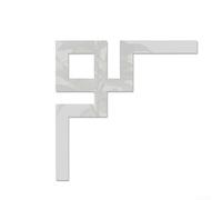 Adesivi da parete in acrilico 3D fai da te a specchio, decorazione angolare per trasformazioni estetiche creative della casa (3 argento)
