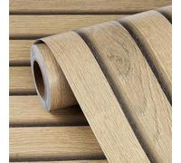 Adesivi da parete in PVC flessibile, 45 cm x 5 m, con effetto venature del legno, per un elegante rinnovamento della casa, facile manutenzione per un uso duraturo (B)
