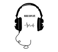 Adesivi da parete Moda Musica Cuffia Interruttore A Parete Decar Dipinti Murali Carta Da Parati, Home Decor per Soggiorno Camera Da Letto Bagno Ristorante Ristorante Portatile e Utile Clev