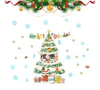 Adesivi Da Parete Natalizi Che Brillano Al Buio | Pellicole Luminescenti Blu Per Vetri Festivi | Adesivo Da Parete A Di Neve Natalizio Fosforescente,Per Stanza Uffici Supermercato Negozio Porta In Cam