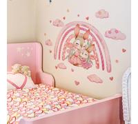 Adesivi Da Parete Nubi Rosa Chiaro Stelle