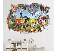 Adesivi da Parete Paw Patrol,Adesivi Muro Paw Patrol,Adesivi Murali 3D Stickers,Paw Patrol Adesivi Murali,per Armadio Cameretta Adesivi Bambini